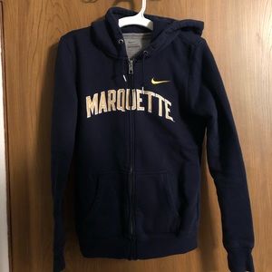NIKE Marquette zip up hoodie